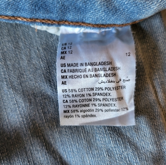 Style & Co. Women's Denim Straight Leg Jeans, High Waisted , Size 12 (34) - Picture 5 of 6